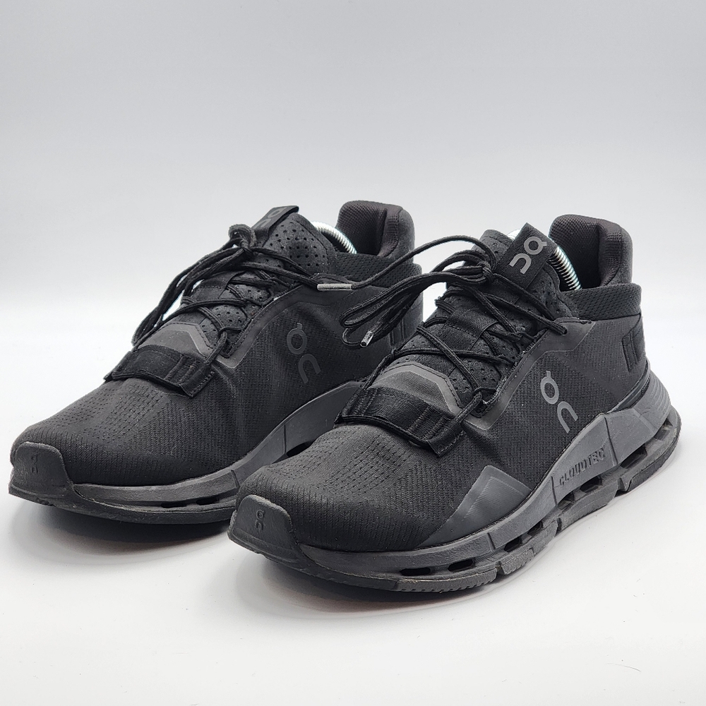 On Running MENS CLOUDNOVA -BLACK/ECLIPSE Men Sz 1… - image 1